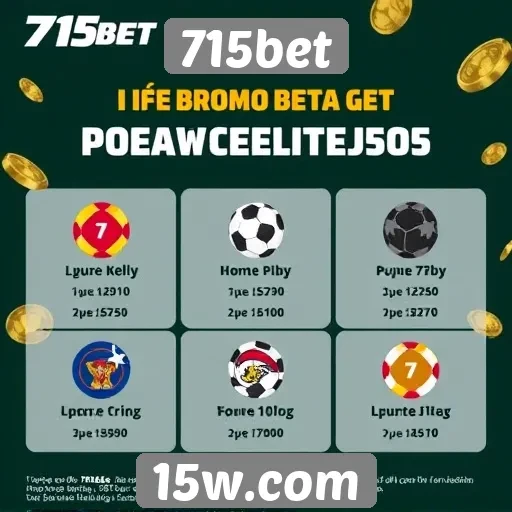 Novidades em promoções no site 715bet
